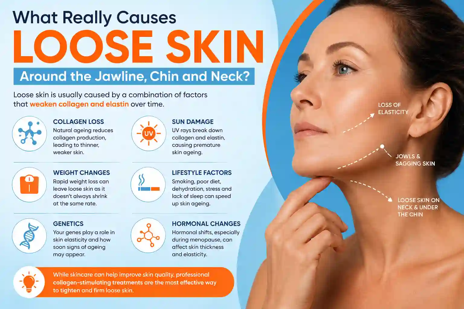 What Really Causes Loose Skin Around the Jawline, Chin and Neck Cambridge?